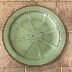 Frankoma Olive Green Ceramic Plate